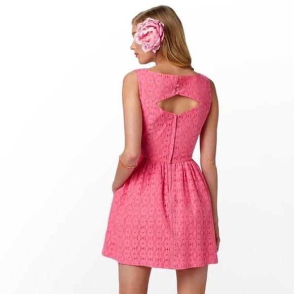 Lilly Pulitzer Aleesa Dress in Hotty Pink - Size 2 - Picture 6 of 7